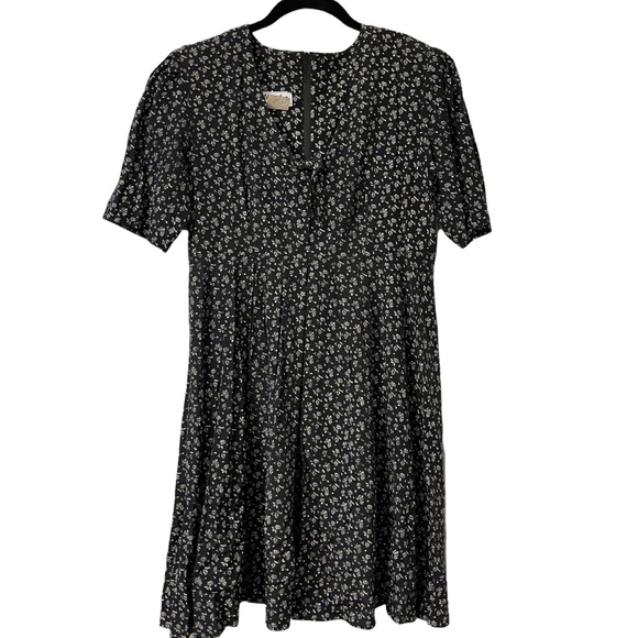 CALIFORNIA COVER | VINTAGE DRESS | SZ 9 | BLACK FLORAL | - Picture 4 of 7